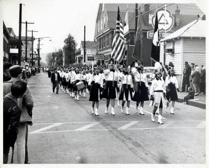 File:Veterans Day Parade Circa 1960s - Marching Band on West Potomac Street near Virginia Avenue..jpg