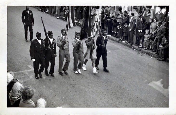 File:Veterans Day Parade African-American Color Guard 40s.jpg