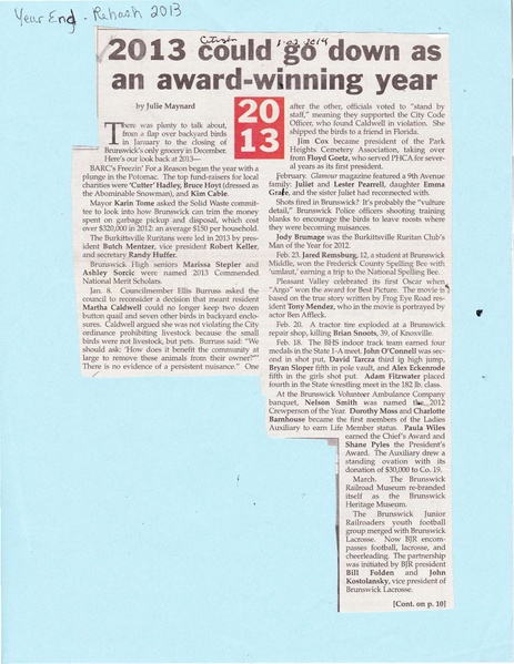 File:Year in Review 2013 from The Brunswick Citizen, January 2, 2014.pdf