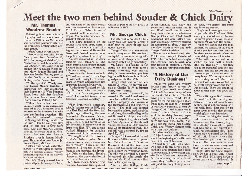 File:Souder and Chick Dairy Owners 1928 from The Brunswick Citizen.png