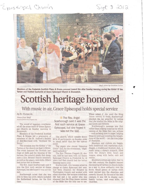 File:Grace Episcopal, Scottish Hereitge from The Frederick News-Post, September 3, 2012.pdf