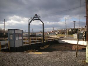 Roundhouse turntable looking west in November, 2010.jpg