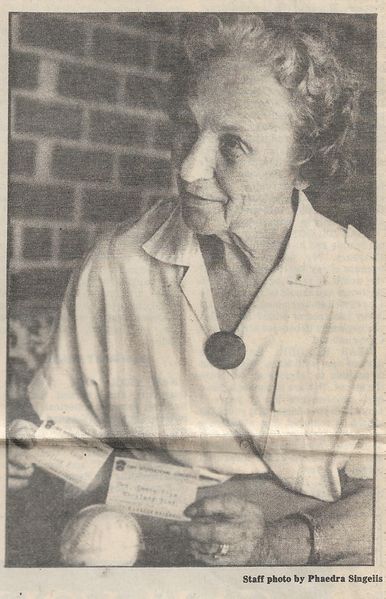 File:Elizabeth Fry Shows off some Little League Memorabilia from The Frederick News-Post, July 28, 1989.jpg