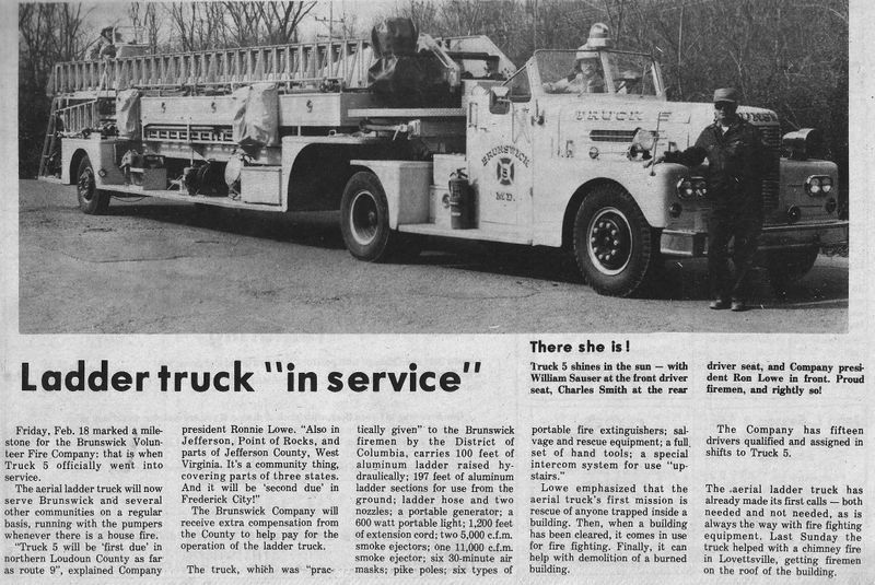 File:Fire Department 1983, Ladder Truck 5 in Service from The Brunswick Citizen, Vol 10, No 9, March 3, 1983.jpg
