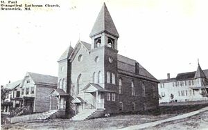 St. Paul Evangelical Luthern Church, Post Card dated 1911.jpg