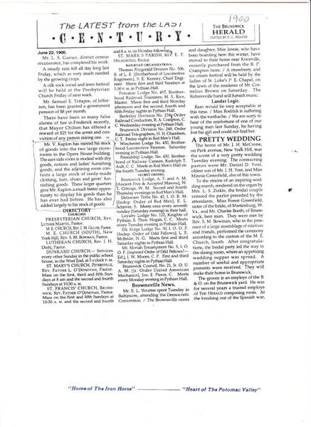 File:Last Century from The Brunswick Citizen 2000, June 22, 1900.pdf