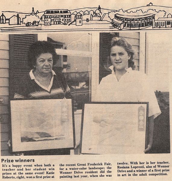 File:Katie Roberts and Rosiana Lopresti Prize Winners from The Brunswick Citizen, Vol 11, No 39, October 4, 1984.jpg