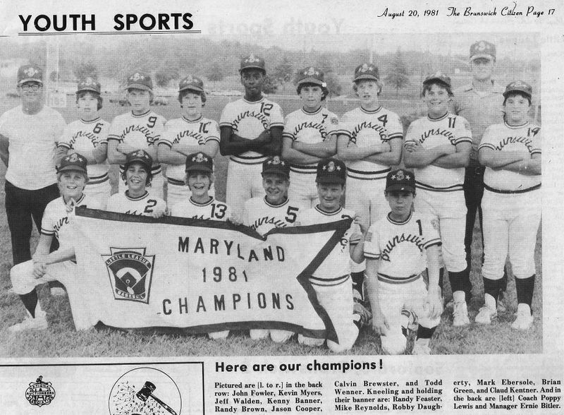 File:Little League 1981 Maryland Champions from The Brunswick Citizen, Vol 8, No 33, August 20, 1981.jpg