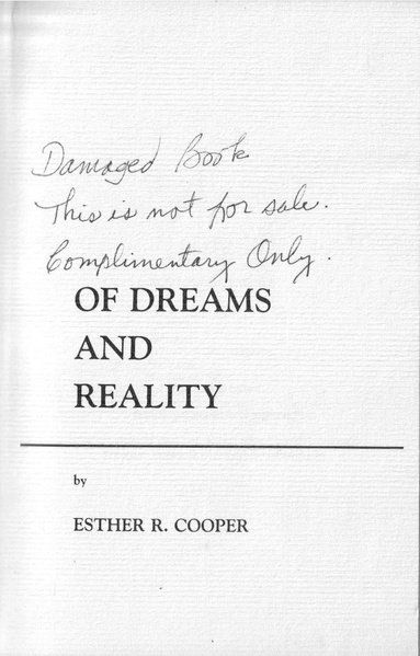 File:Of Dreams And Reality by Esther R. Cooper.pdf