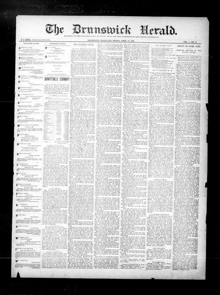 File:The Brunswick Herald Vol. 1 No. 6, April 10, 1891.pdf