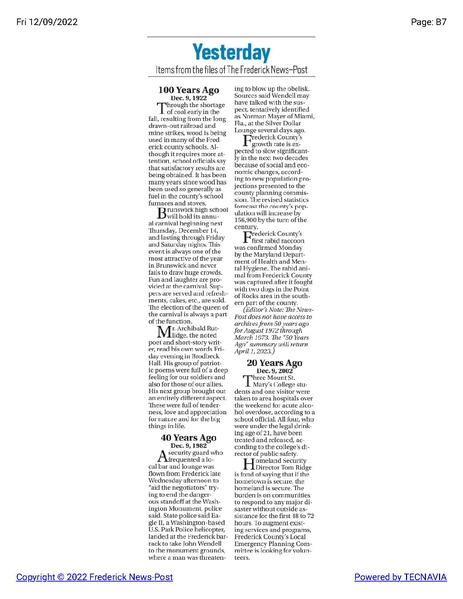 File:Preview of Brunswick High School's annual carnival 1922, The Frederick News-Post historical reprint, December 9, 1922.pdf