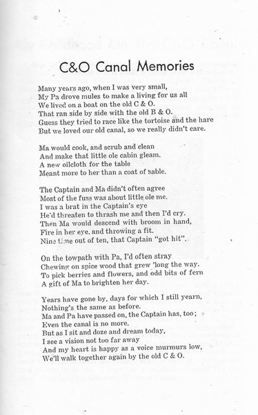 File:C&O Canal Memories by Lavenia Waskey.pdf