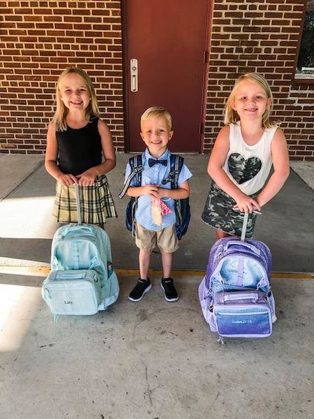 File:Lilian Ault (8), Ms. Hering, Charlotte Ault (7), Mrs. Hultslande and Henry Ault (5), Ms. Giauque Class, September 3, 2019.jpg