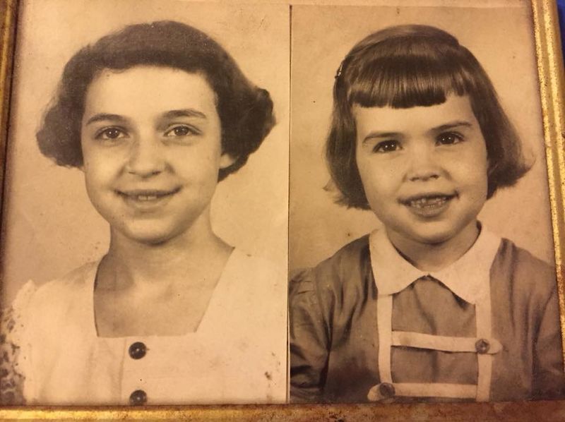 File:Judy Cooper (left) and Peggy (Cooper) Lewis, Brunswick Elementary School about 1952. Photo courtesy of Peggy Jean Lewis.jpg