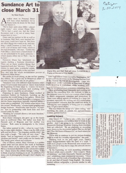 File:Sundance Art and Frame to Close from the Brunswick Citizen, March 20, 2014.pdf