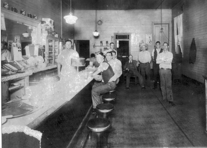 File:Foster's Lunch Room (or Weenie Joint) across from the YMCA was a popular gathering spot for railroaders..jpg