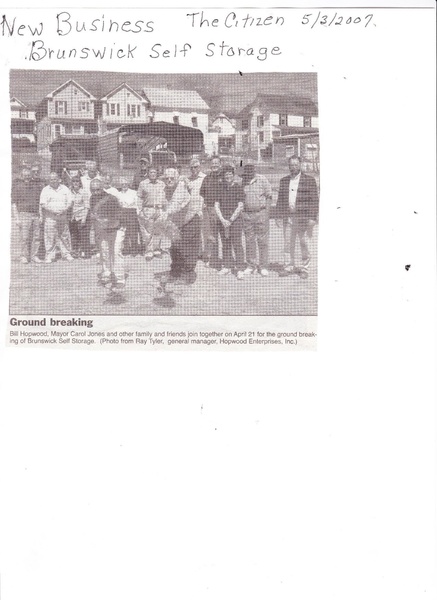 File:Brunswick Self Storage Ground Breaking from The Brunswick Citizen, May 3, 2007.pdf