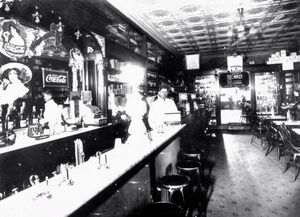 Horine's Drug Store soda fountain in the 1920s..jpg