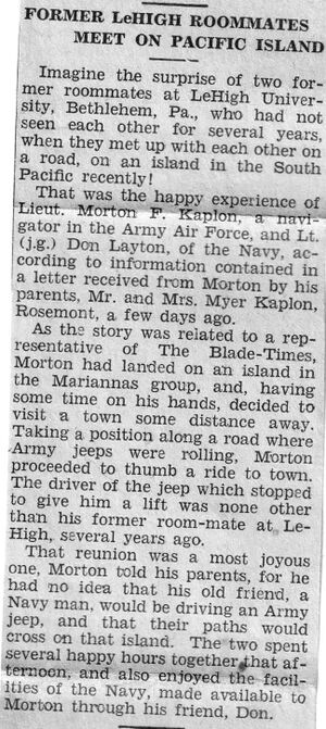 Morton F. Kaplon from The Blade-Times circa 1942.jpg