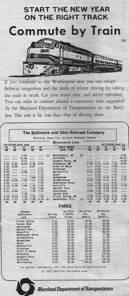 File:Miscellaneous, Commuter Train fares and schedule from The Brunswick Citizen,Vol 9, No 1, January 7, 1981.jpg