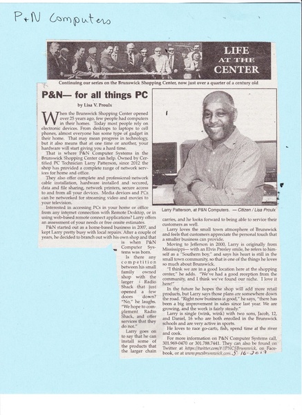 File:P&N Computer, Larry Patterson from The Brunswick Citizen, May 16, 2012.pdf