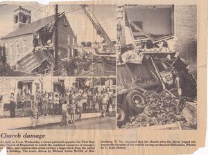 First Baptist Church, Truck Plows into Church 1963 (1).jpg