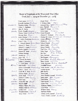 Post Office, Roster of Employees 1937 to 1984.pdf