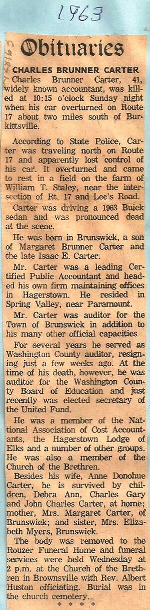 Charles Brunner Carter Obituary 1963.jpg