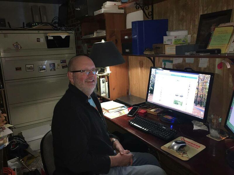 File:Pandemic 2020 City Councilman Andy St John gets ready for the first virtual City Council meeting, April 7, 2020.jpg
