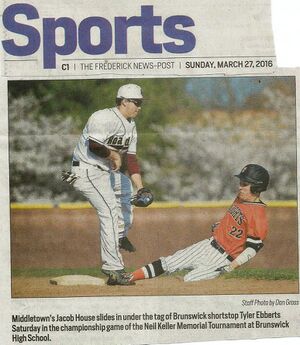 Baseball 2016, Tyle Ebberts from The Fredereick News Post.jpg