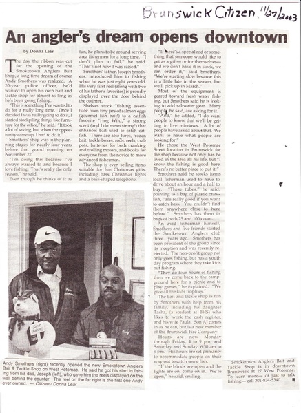 File:Smoketown Bait and Tackle from The Brunswick Citzen, November 27, 2003-.pdf