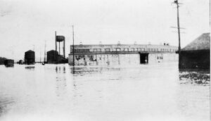 Flood of 1936, The B&O roundhouse.jpg