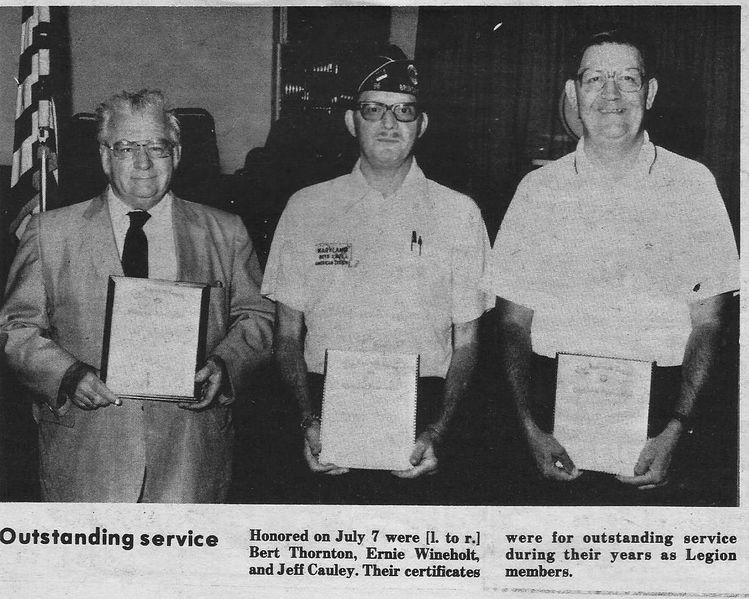 File:American Legion 1983 Outstanding Service Honors from The Brunswick Citizen, Vol 10, No 28, July 14, 1983.jpg