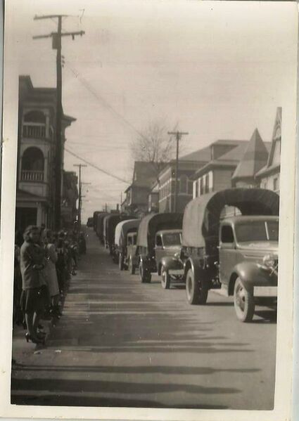 File:Veterans Day parade just after WW II.jpg