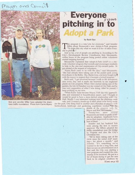 File:Adapt a Park from The Brunswick Citizen, May 2, 2013.pdf