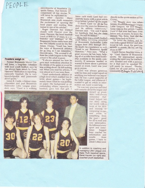 File:Garel Hauver, baseball coach from The Brunswick Citizen, February 25, 2014 (2).pdf
