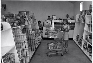 Helen Hoffmaster at Hoffmaster's Market Circa 60s.jpg