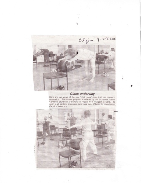 File:Senior Center 2016- chair yoga from The Brunswick Citizen, April 7, 2016.pdf