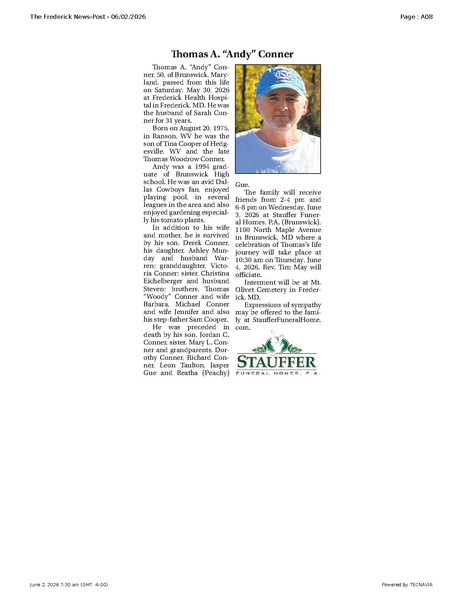 File:Thomas A. “Andy” Conner, FrederickNewsPost, 2026.06.02.pdf
