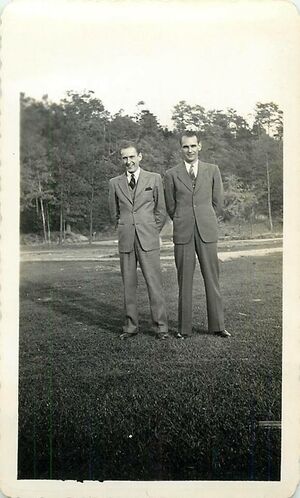Richard Bowers and Merhl Walker in the 1940s..jpg