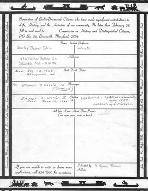 Shirley Beard Colvin, Distinguished Citizen 1988 (2).jpg