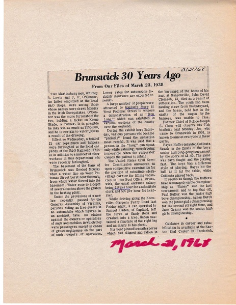 File:What You Did 20 Years Ago March 21, 1968 from The Blade-Times, March 23,1938.pdf