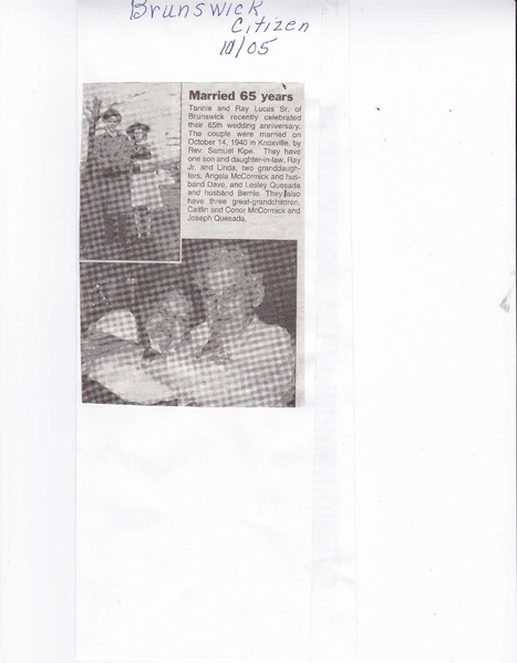 File:Tannie and Ray Lucas 65th Anniversary from the Brunswick Citizen, October 2005.pdf
