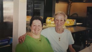 Mary (in white) and Adele Scotto.jpg