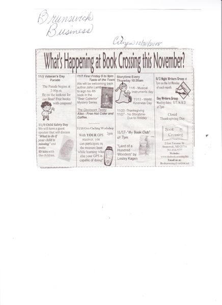 File:Book Crossing Events from The Brunswick Citizen, October 30, 2008001.jpg