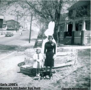 Wenner's Hill Easter Egg Hunt with Giant Bunny Circa 1960s.jpg