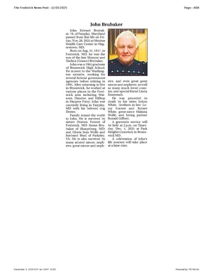John Brubaker, FrederickNewsPost, 2025.12.03.pdf