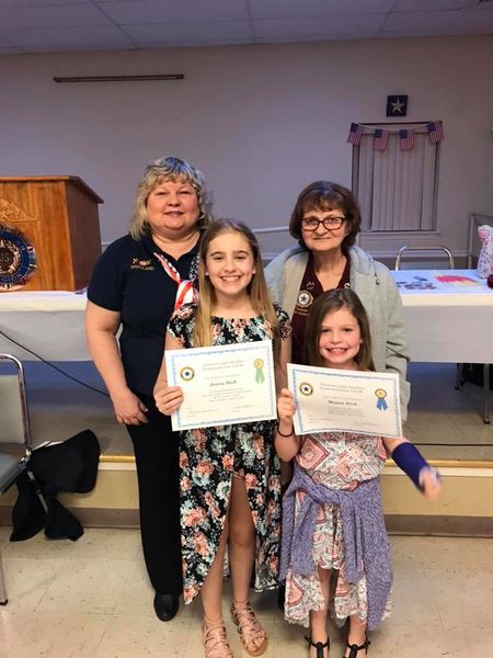 File:American Legion 2019 Poppy Poster Contest, Jenna and Megan Dick. (back) Andrea Anderson, Connie House April 18, 2019.jpg