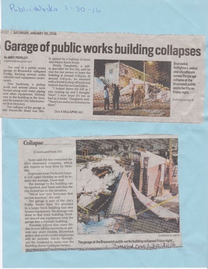 Public Works Garage collapses from The Brunswick Citizen, January 20, 2016.pdf