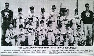 District 2 Railroader Little League Champions 1961.jpg